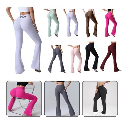 High Waist Yoga Flared Pants