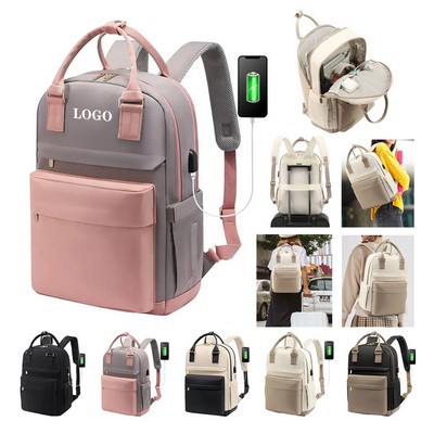 Women's Work Backpack with USB Port