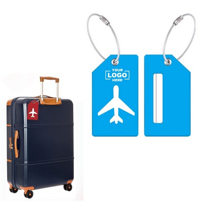 Silicone Luggage Tag with Name ID Card