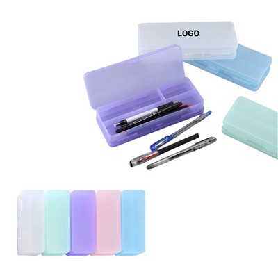 Transparent Frosted Pencil Case for Students