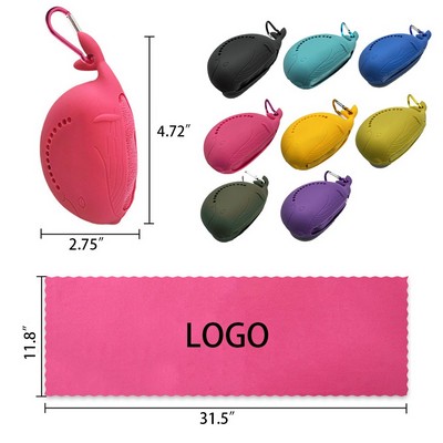 Athletic Cooling Towel in Whale-Inspired Shell Structure