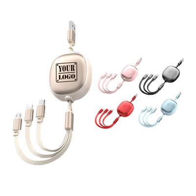 Compact and convenient retractable charging cable