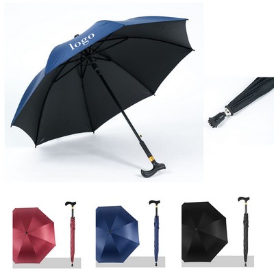 8-Rib Walking Stick Umbrella
