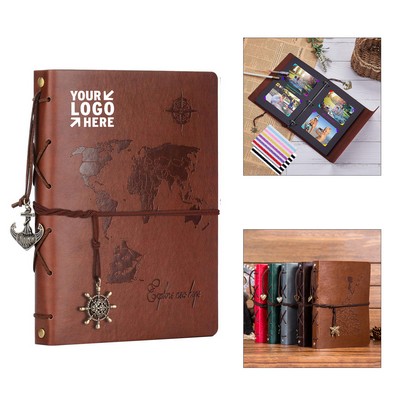 Scrapbook Album with Leather Cover