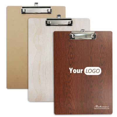 Wooden Clipboard with Clip