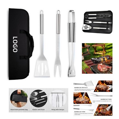 Stainless Steel 3 Piece Barbecue Set