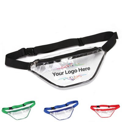 Clear PVC Waist Bag with Pocket