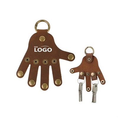Vintage Handmade Leather Keychain