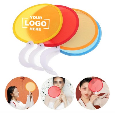 olding Fan Round Handheld Folding Fan