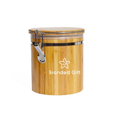 Bamboo Canisters with Airtight Lid