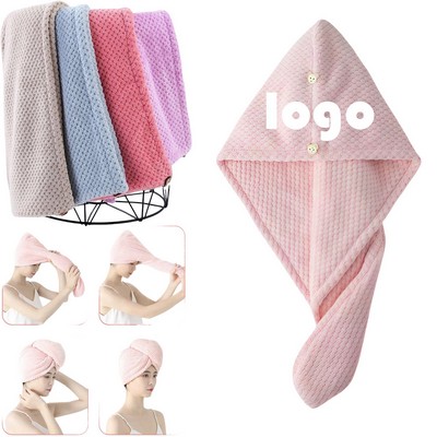 Quick Dry Hair Cap Towel