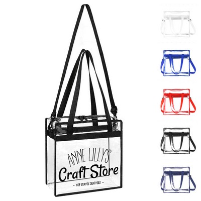 Clear Vinyl Stadium Tote Bag