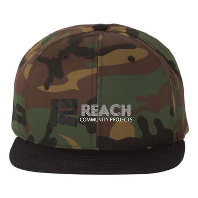 Yupoong 6089TC YP Classics Premium Snapback Two-Tone Camo Hat with Embroidery