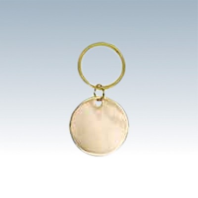 Brass Circle Keychain