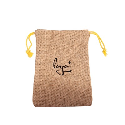 Jute Drawstring Bag