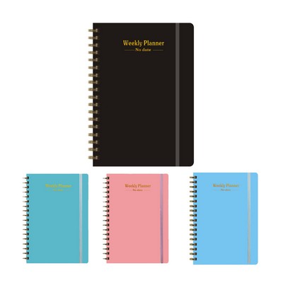 A5 Kraft Paper No-date Design Weekly Schedule Book Notebook