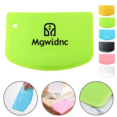 Plastic Scraper Baking Tool, Food Grade PP Spatula for Cake Frosting