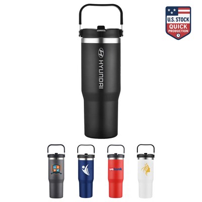 EcoSip 30oz Stainless Steel Tumbler with Carrier & PP Inner