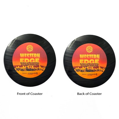 2-Sided Upcycled Mini Record Coasters - Bulk