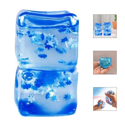 Anxiety Relief Snowflakes Cube Squeeze Toy