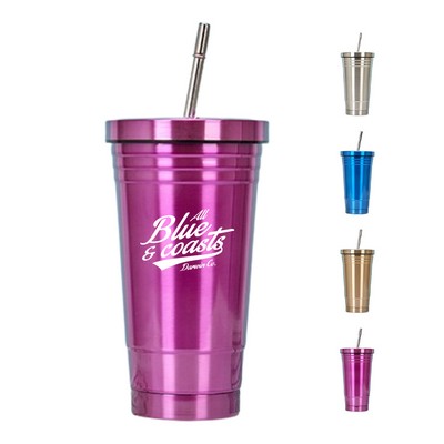 19oz Stainless Steel Tumbler with Lid