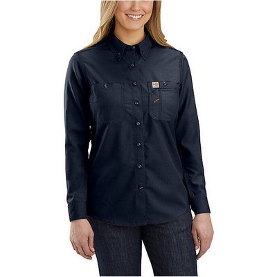 Carhartt 104147 Womens Flame Resistant Force Relaxed Fit Lightweight Long-Sleeve Shirt