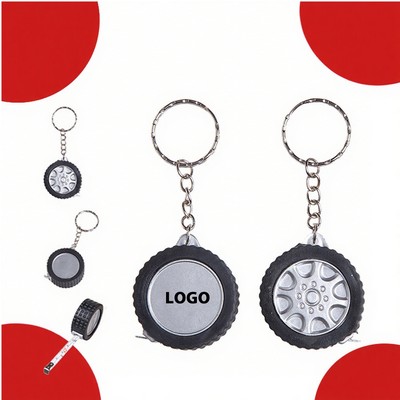 Tire Keychain Tape Measure