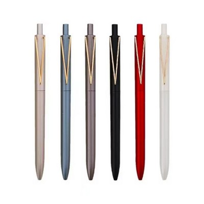 V Shaped Clip Plastic Gel Pen