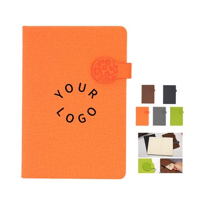 PU Leather Magnetic Closure Journal With Ribbon Bookmark 8.3" x 6.2"