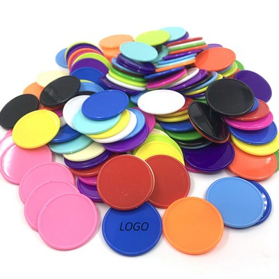 Custom 1 1/2" Round Plastic Learning Reward Coins with Custom Designs for Points