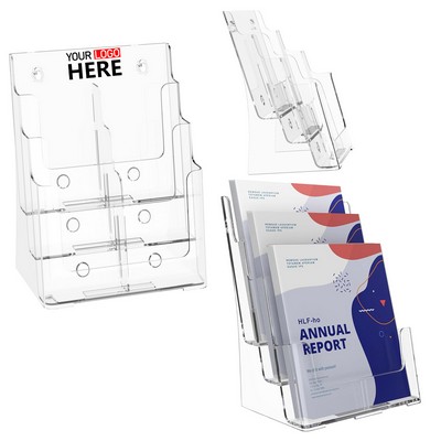 3 Tier Acrylic Brochure Holder
