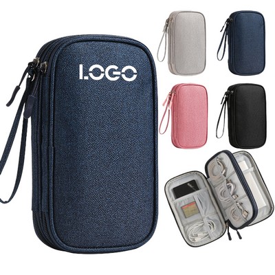 MOQ50 Double Layer Digital Storage Bag