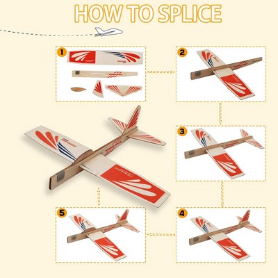 Custom Logo Wooden Glider Plane