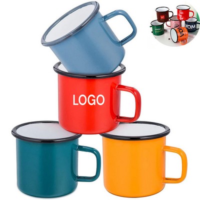 12 Oz Metal Enamel Camping Mug