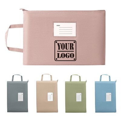 A4 File Bag with Zipper