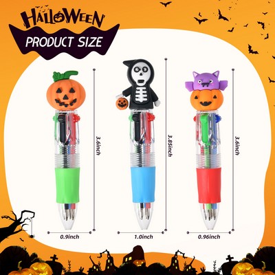 Mini 4 Color Cartoon Halloween Pen