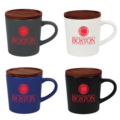 Little Rock 16oz Ceramic with Wood Lid