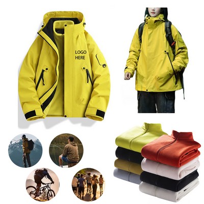 Winter Ski Jacket Thermal Insulated Waterproof Hooded Coat For Snowboarding Hiking