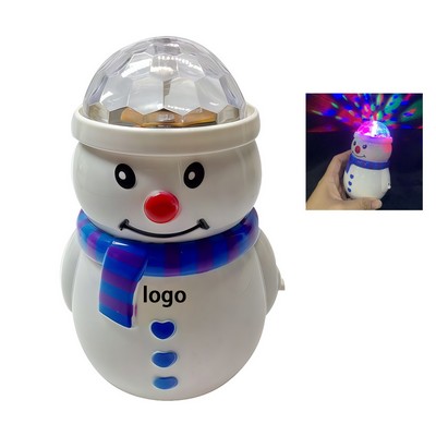Snowman LED Projector Lamp With Rotating Colorful Lights