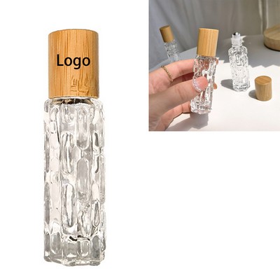 Bamboo-capped Glass Rollerball Perfume Bottle