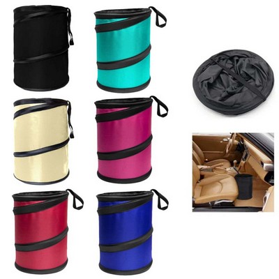 Pop-Up Car Trash Can Leak Proof Collapsible Garbage Bin