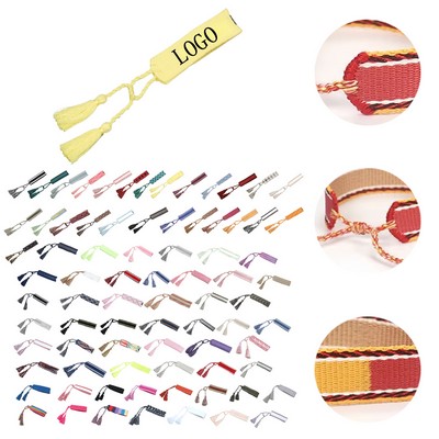 Boho Woven Tassel Bracelet