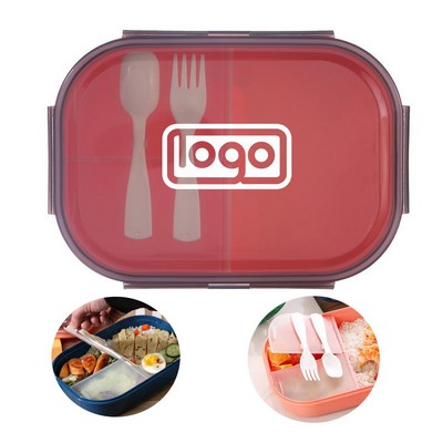 Divided Plastic Lunch Box Kit