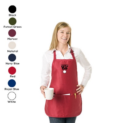 Full Length Apron with Adjustable Neck