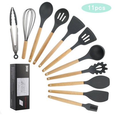 11Pcs Silicone Kitchen Utensils Set