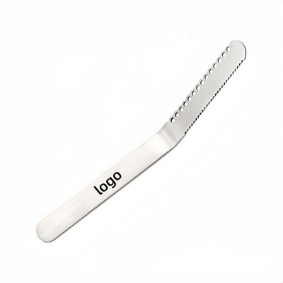 304 Stainless Steel Multi Function Butter Knife with Hole and Serrated Edge