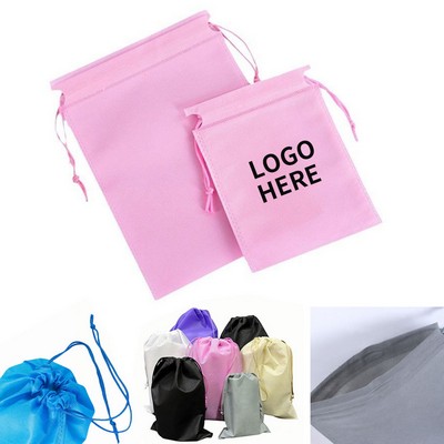 Enhanced Non-Woven Shoe Bag with Drawstring