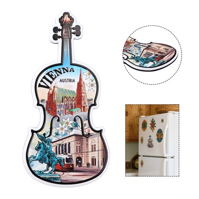 Custom 3D Metal Guitar Refrigerator Magnets Travel Souvenir
