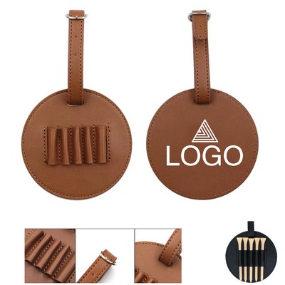 PU Leather Golf Tees Holder