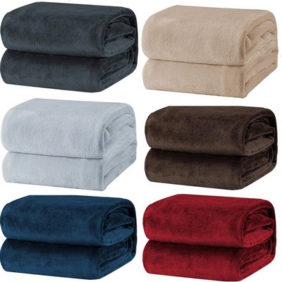 39" x 28" Reversible Flannel Throw Blanket